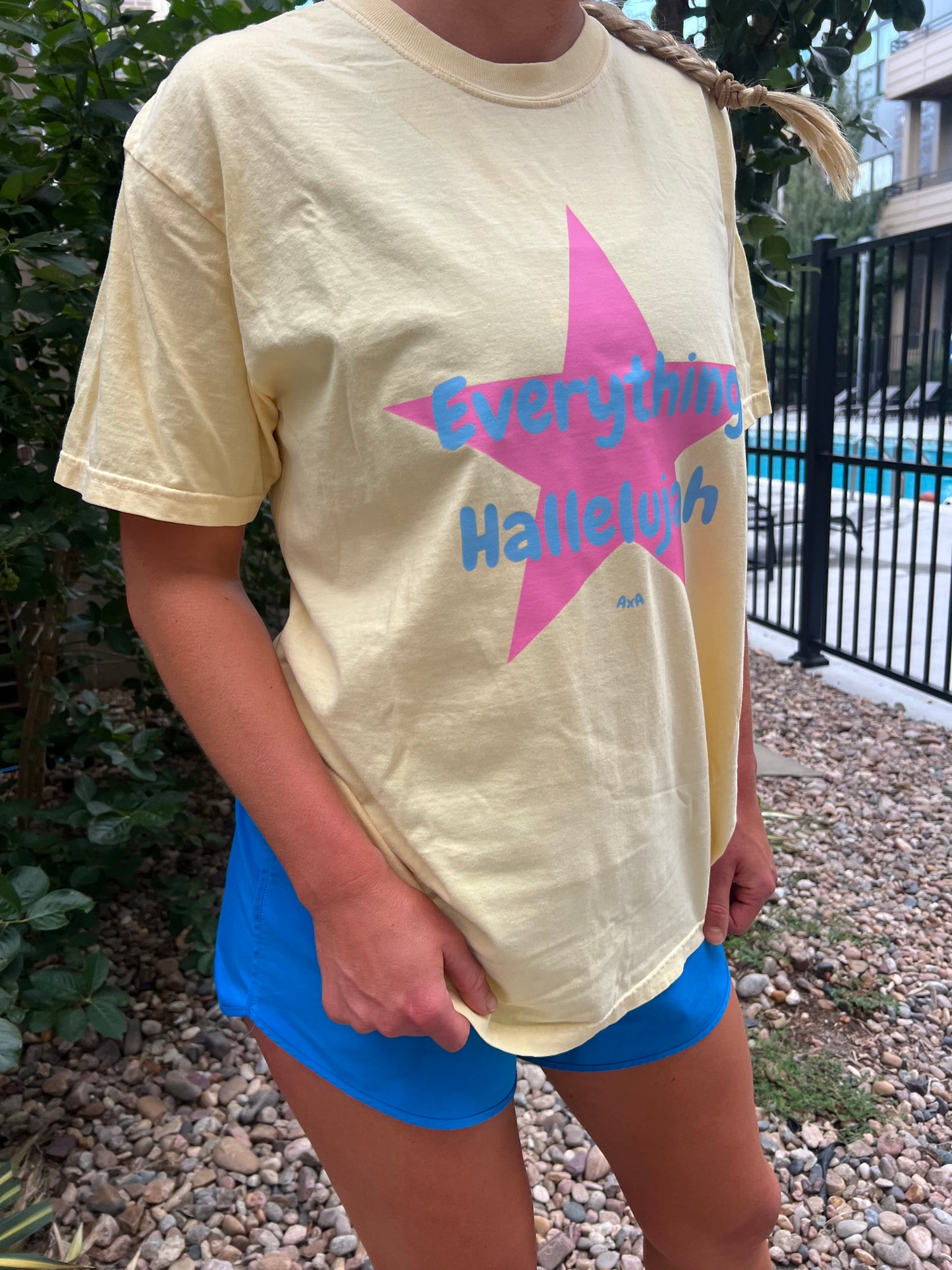 “Everything Hallelujah” Tee in Butter Yellow