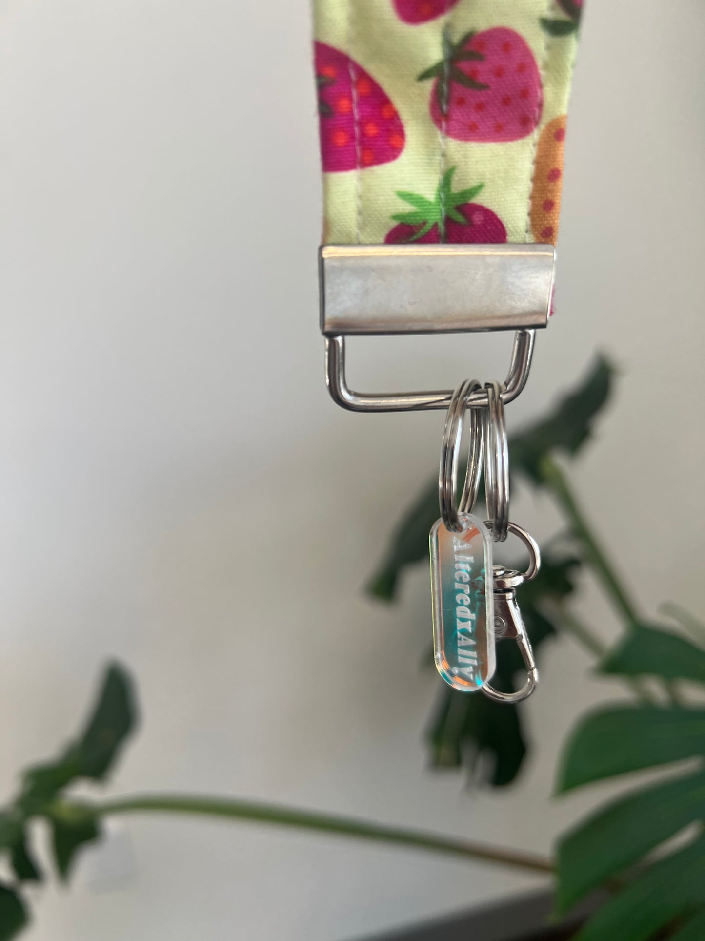 The Everyday Keychain in Strawberry Lemonade