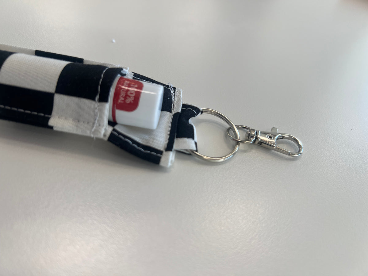 Lip Balm Charm in Checkerboard