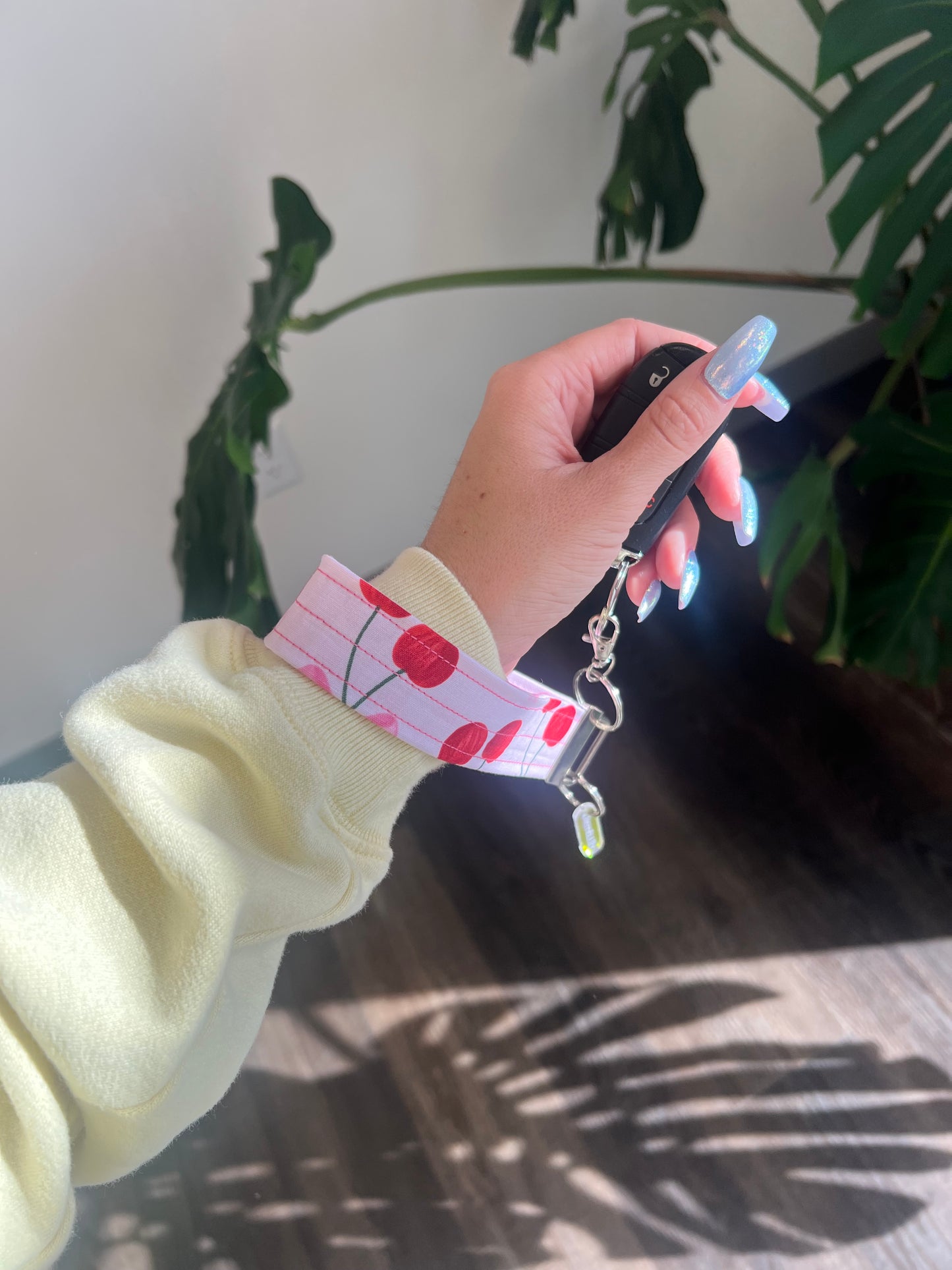 The Everyday Keychain in Berry Bliss