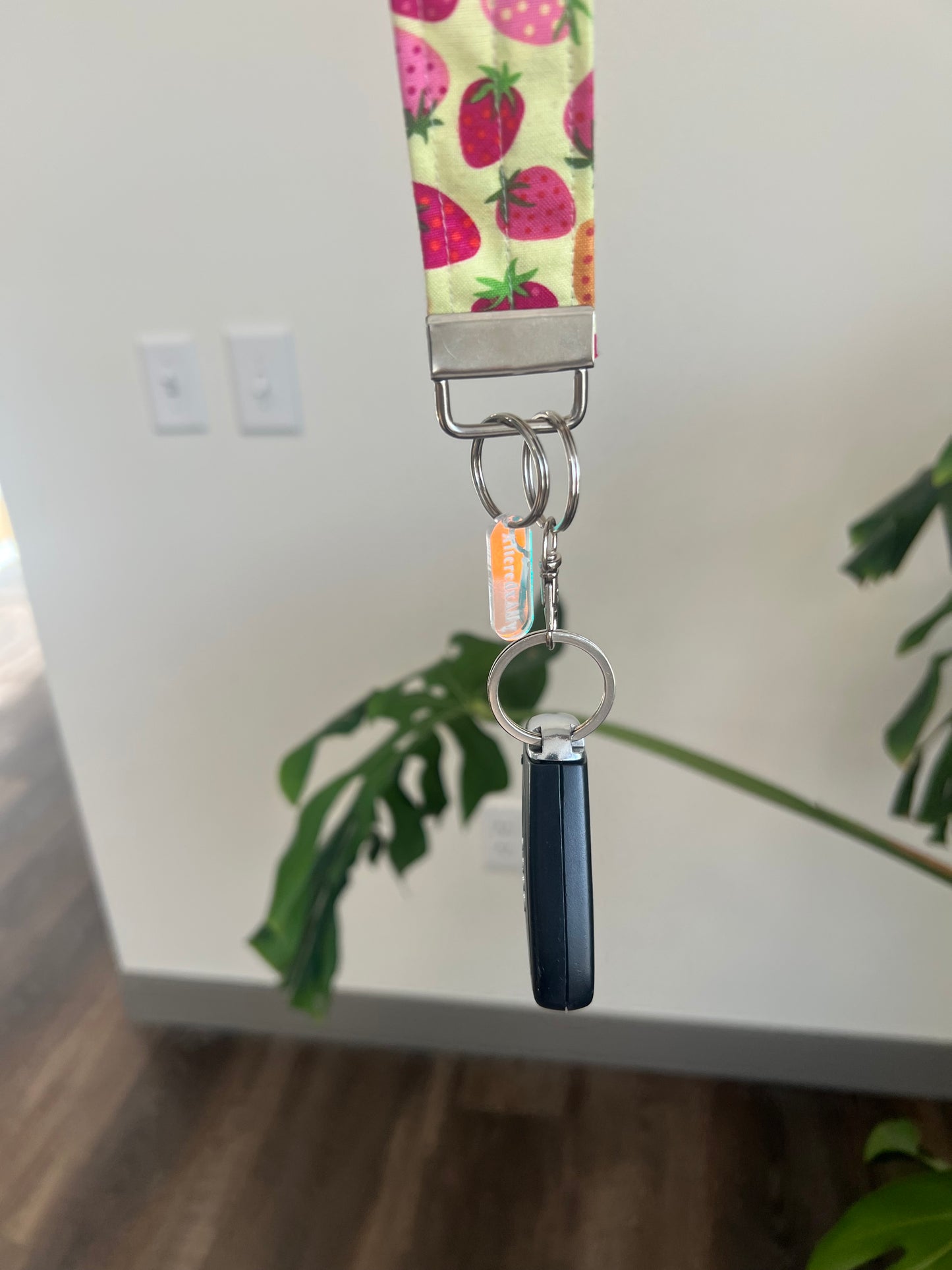 The Everyday Keychain in Strawberry Lemonade