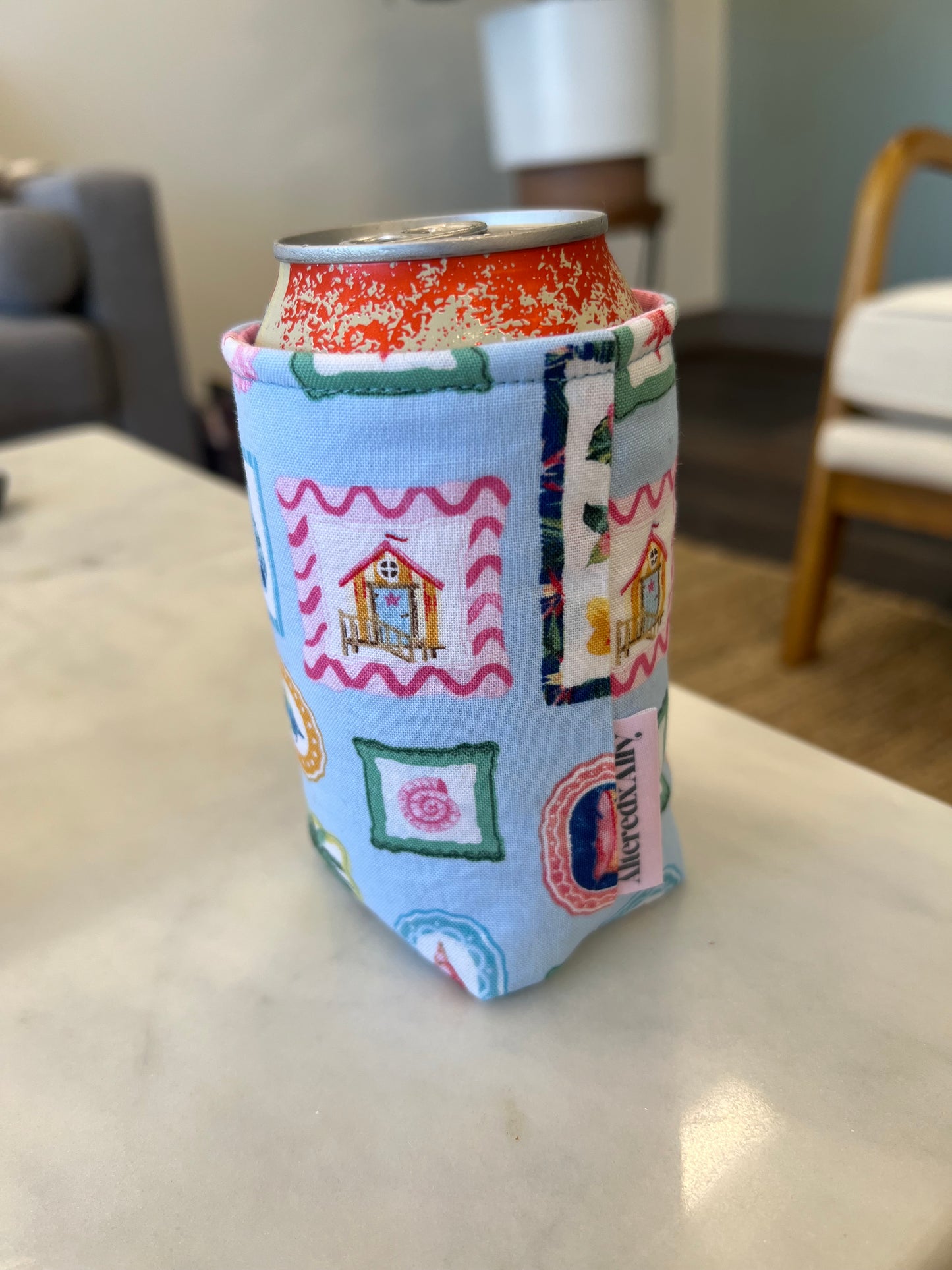 Short Koozie in Blue Lagoon
