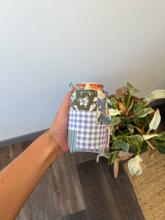 Short Koozie in Cottage Core