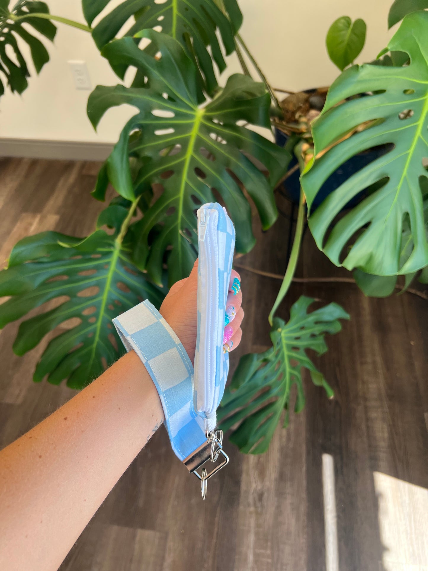 Jumbo Daily Carry Duo in Baby Blue Gingham