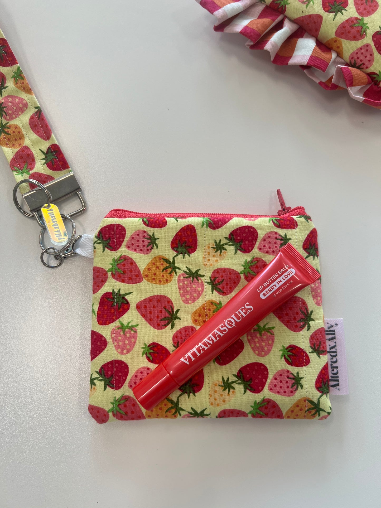 Daily Carry Duo Wristlet in Strawberry Lemonade