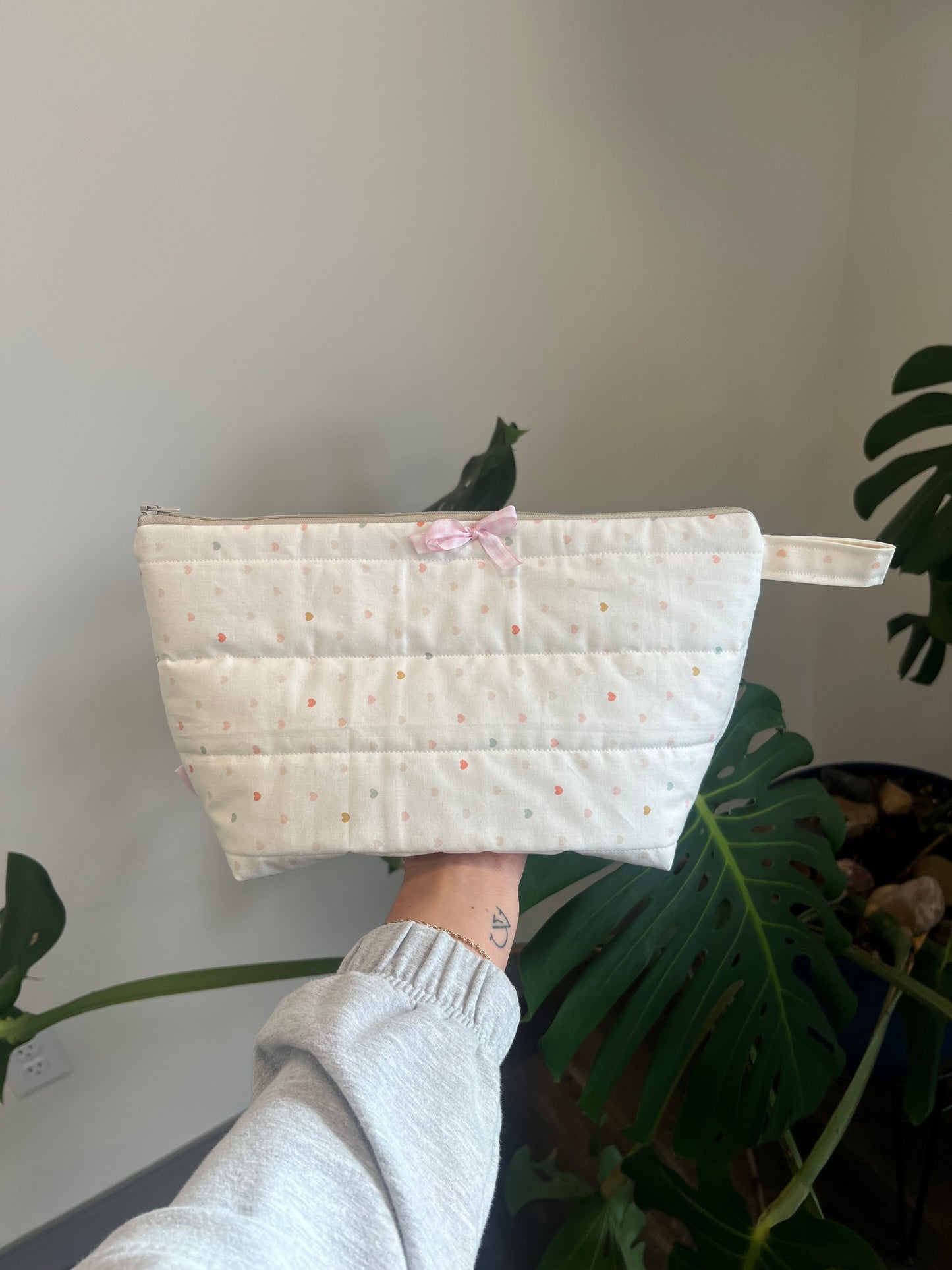 Lola Luxe Zip Pouch in Candy Hearts