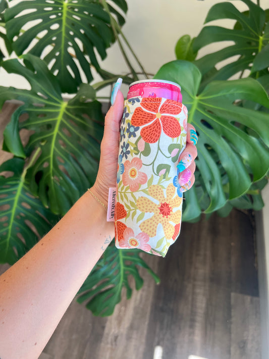 Tall Koozie in Summer Garden