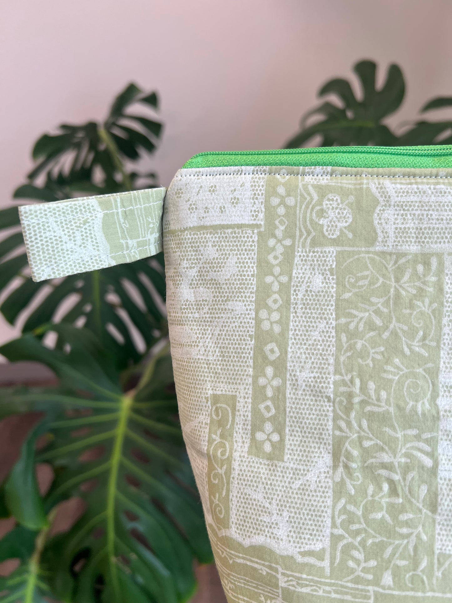 Lola Luxe Zip Pouch in Fresh Lime