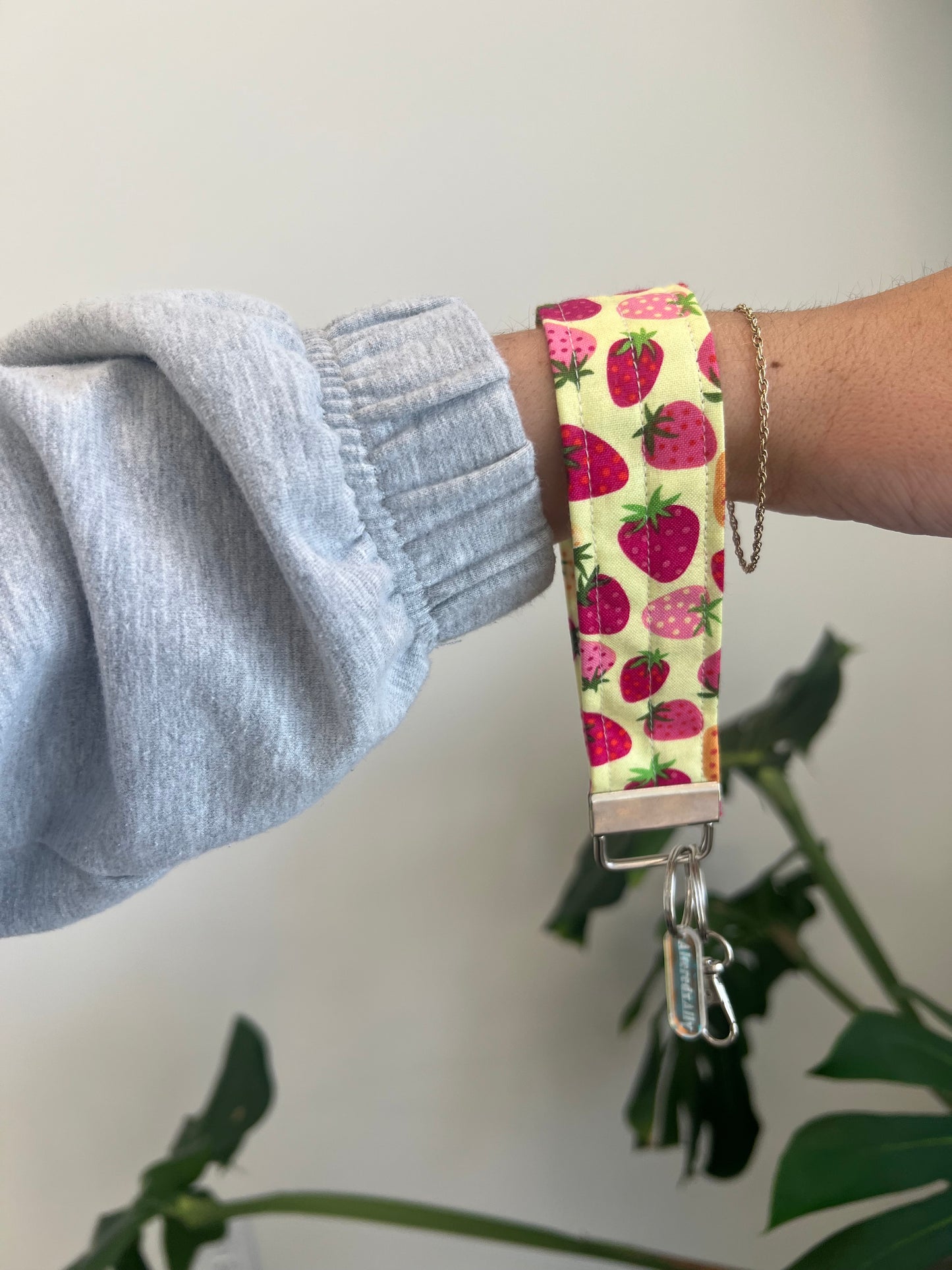 The Everyday Keychain in Strawberry Lemonade
