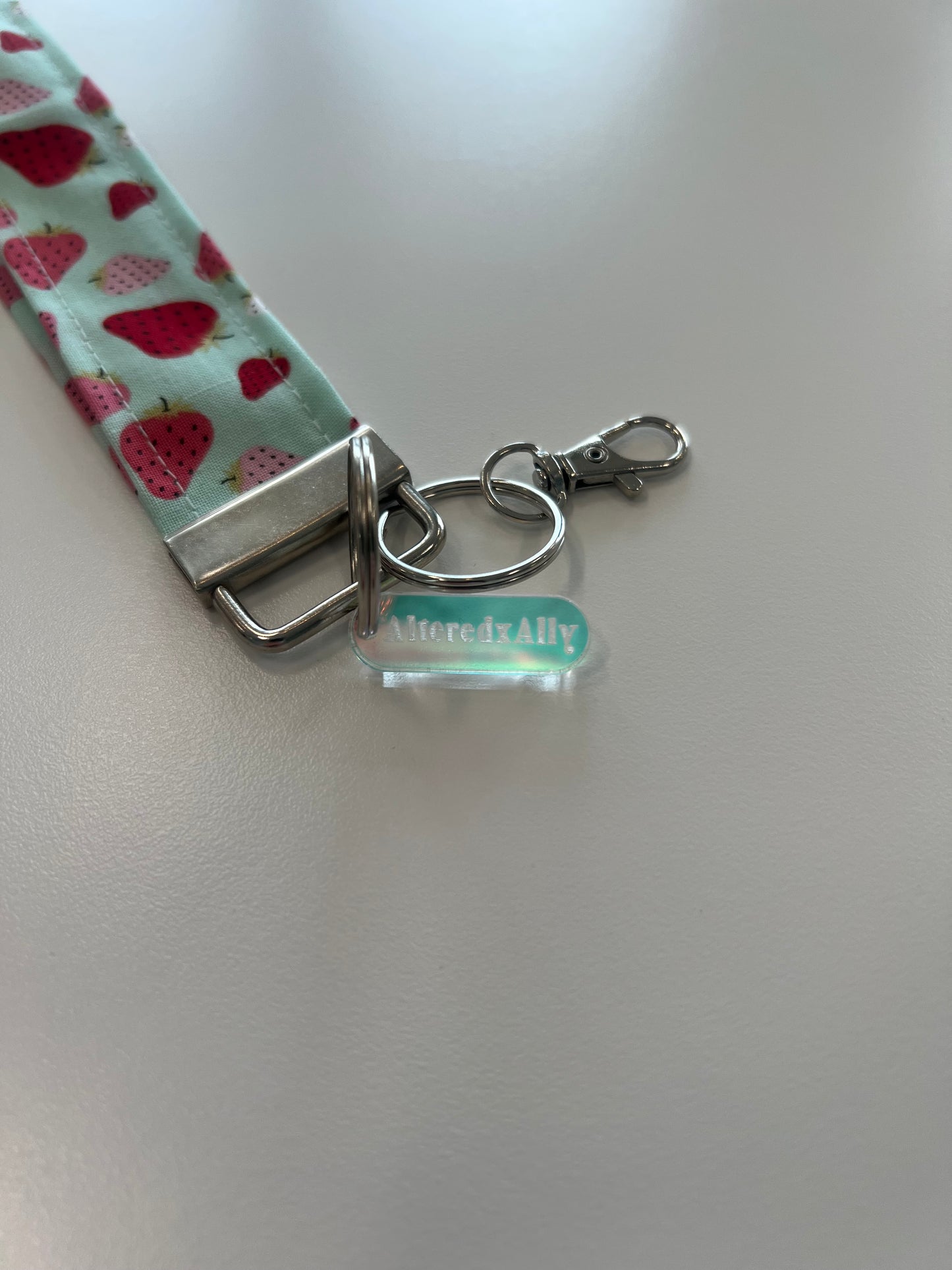 The Everyday Keychain in Berry Blue