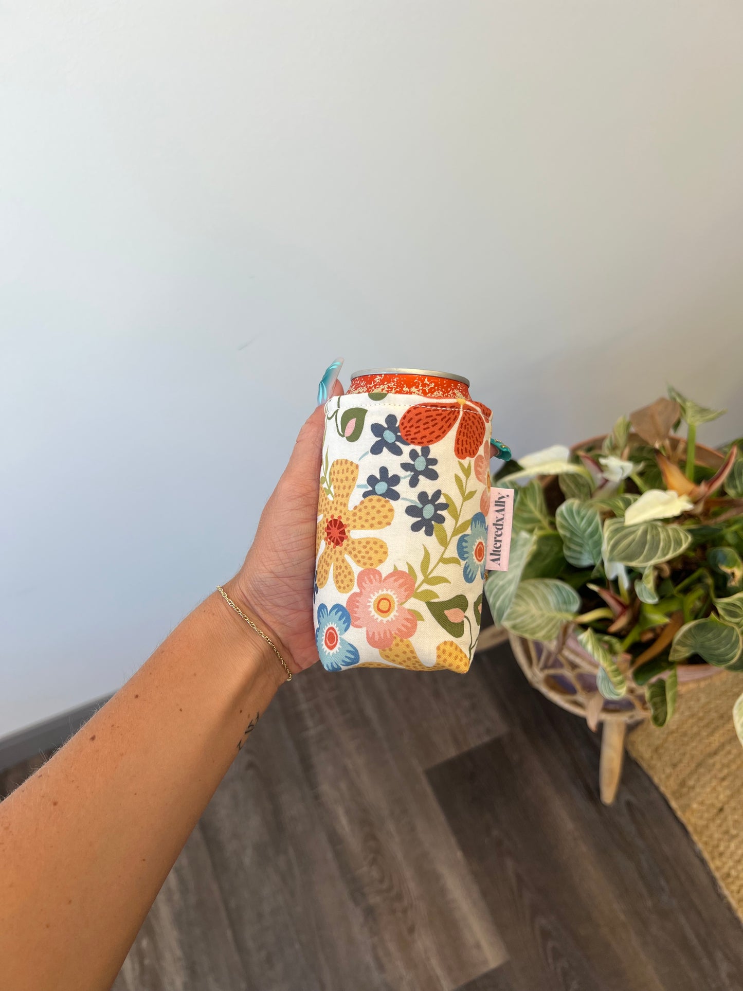 Short Koozie in Summer Garden