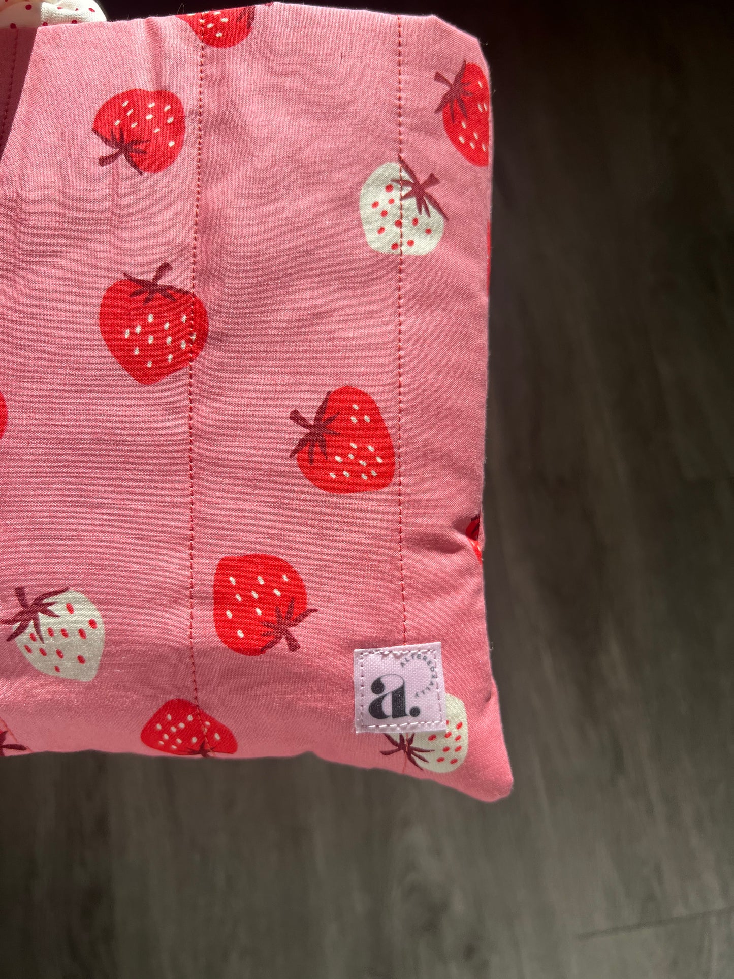 Large Bible/ Book Cover in Sweet Strawberries