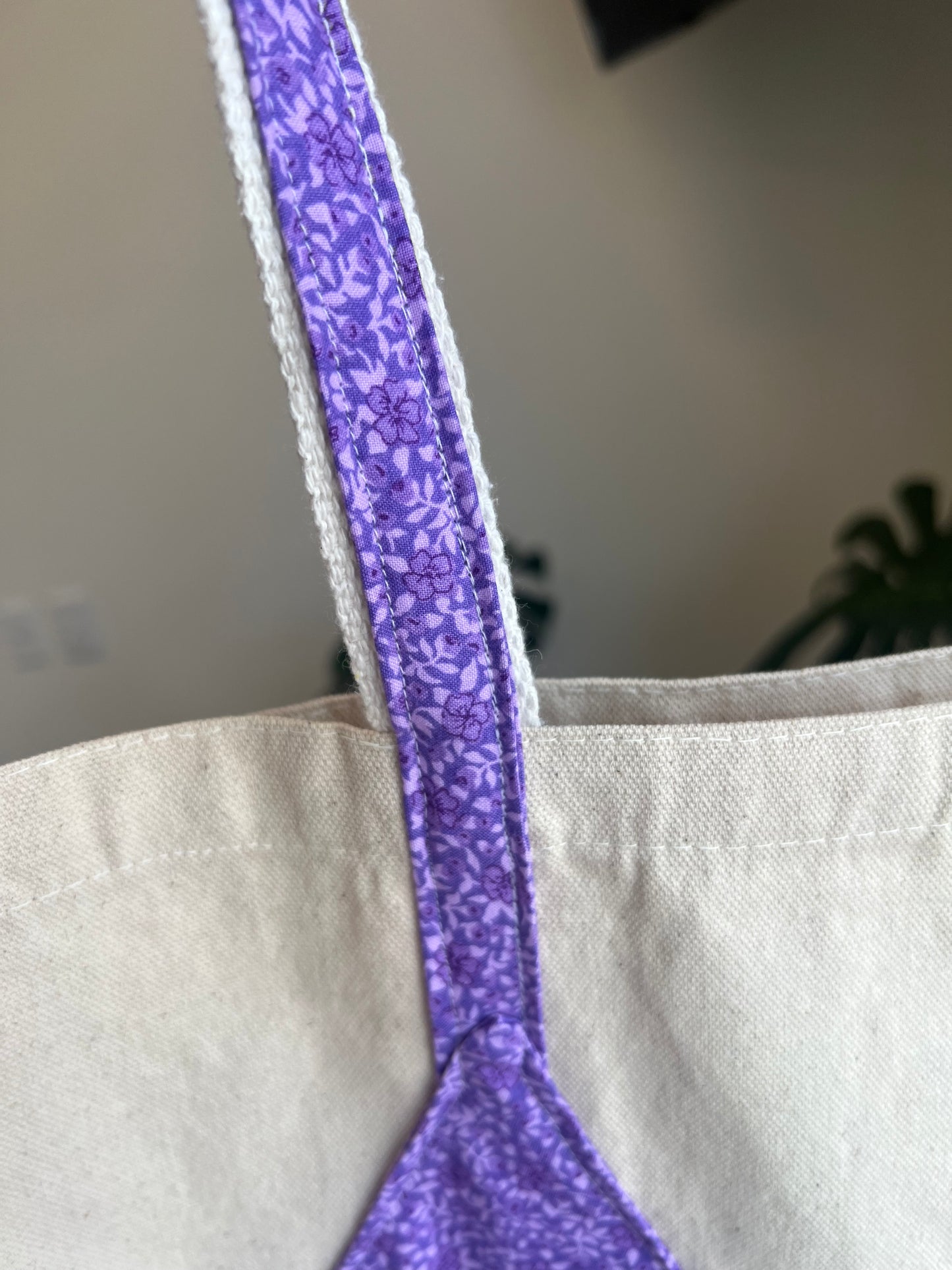 Canvas Bikini Tote in Purple Haze