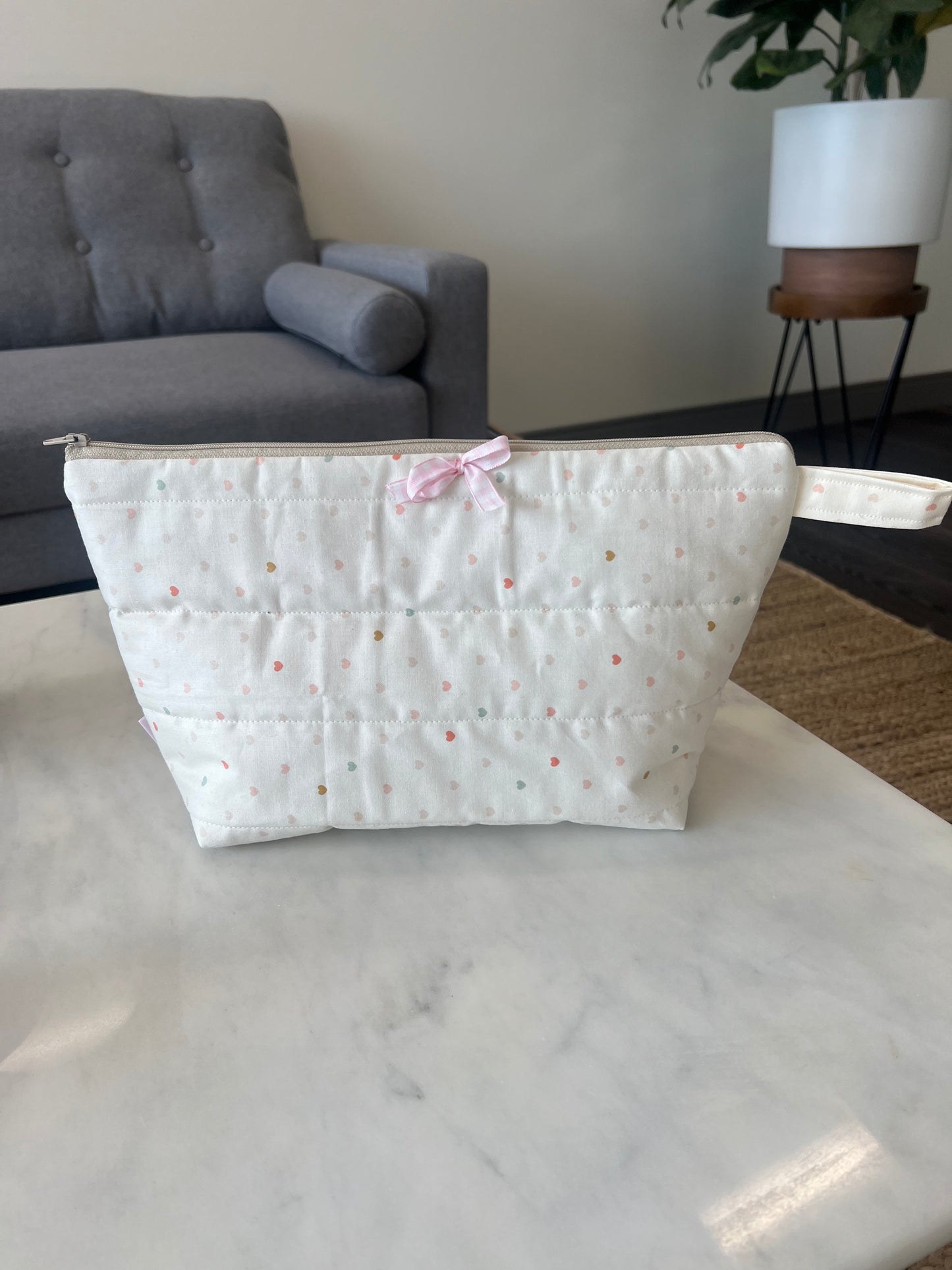 Lola Luxe Zip Pouch in Candy Hearts