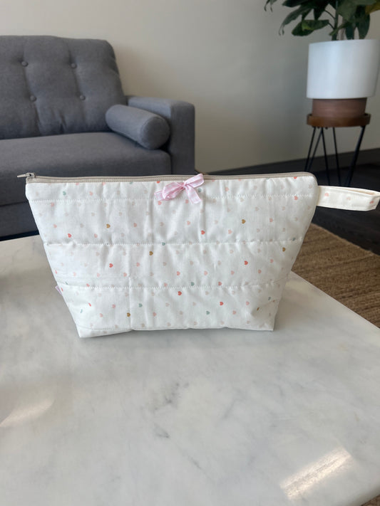 Lola Luxe Zip Pouch in Candy Hearts