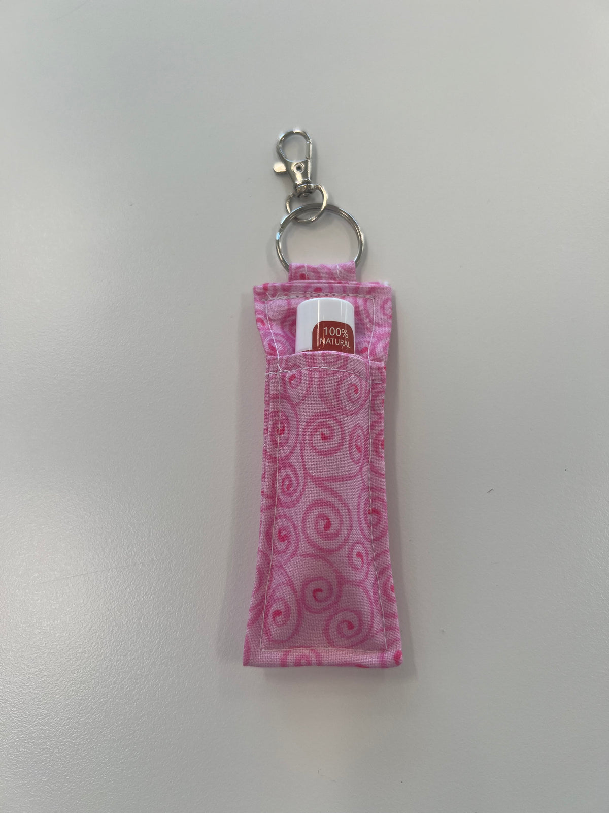 Lip Balm Charm in Pink Swirl