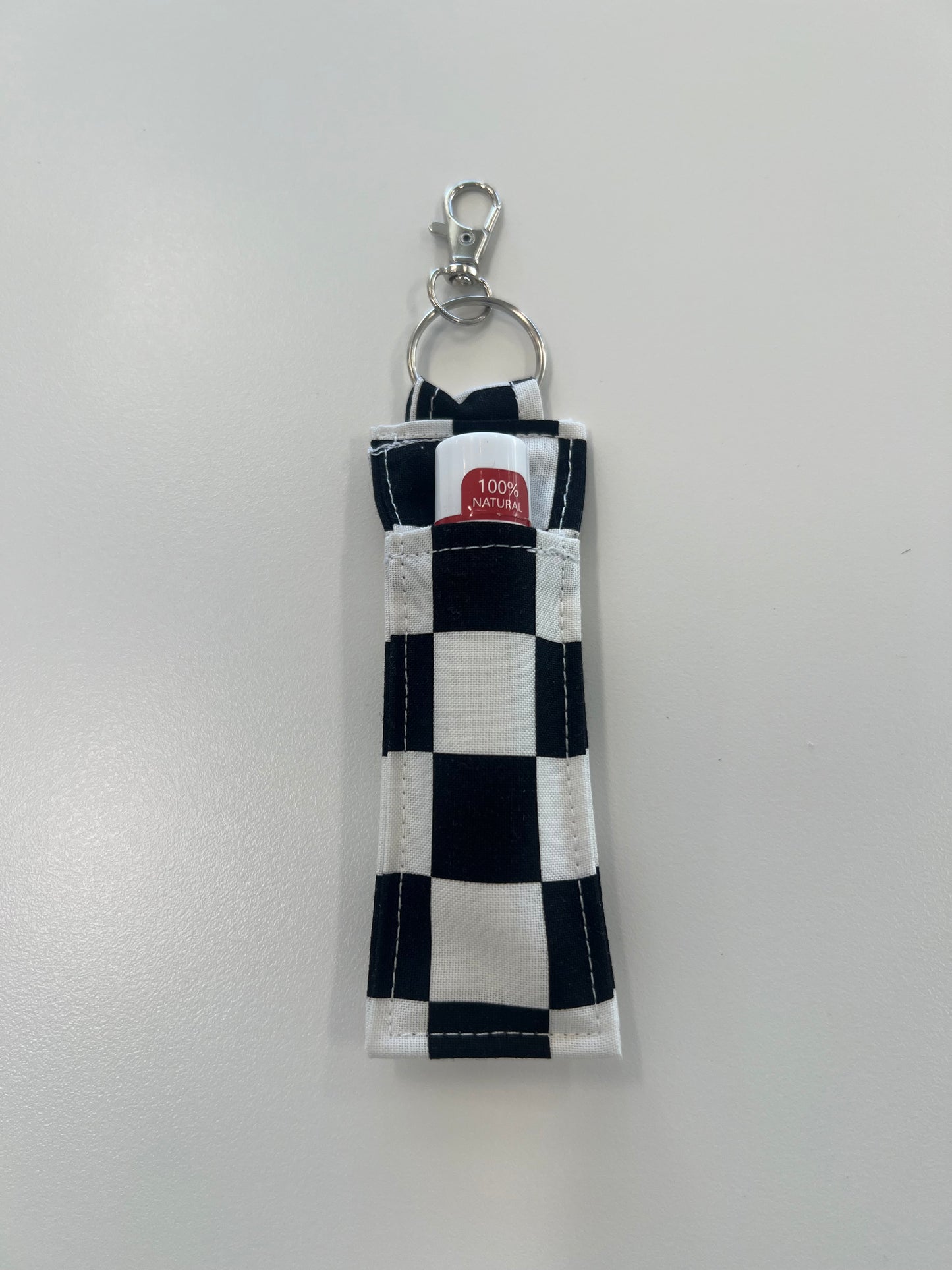 Lip Balm Charm in Checkerboard