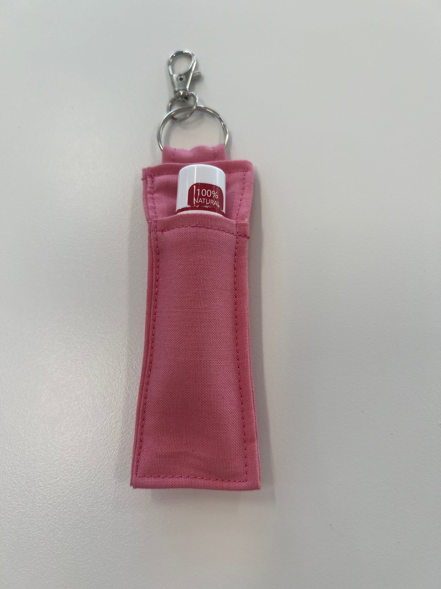 Lip Balm Charm in Solid Pink