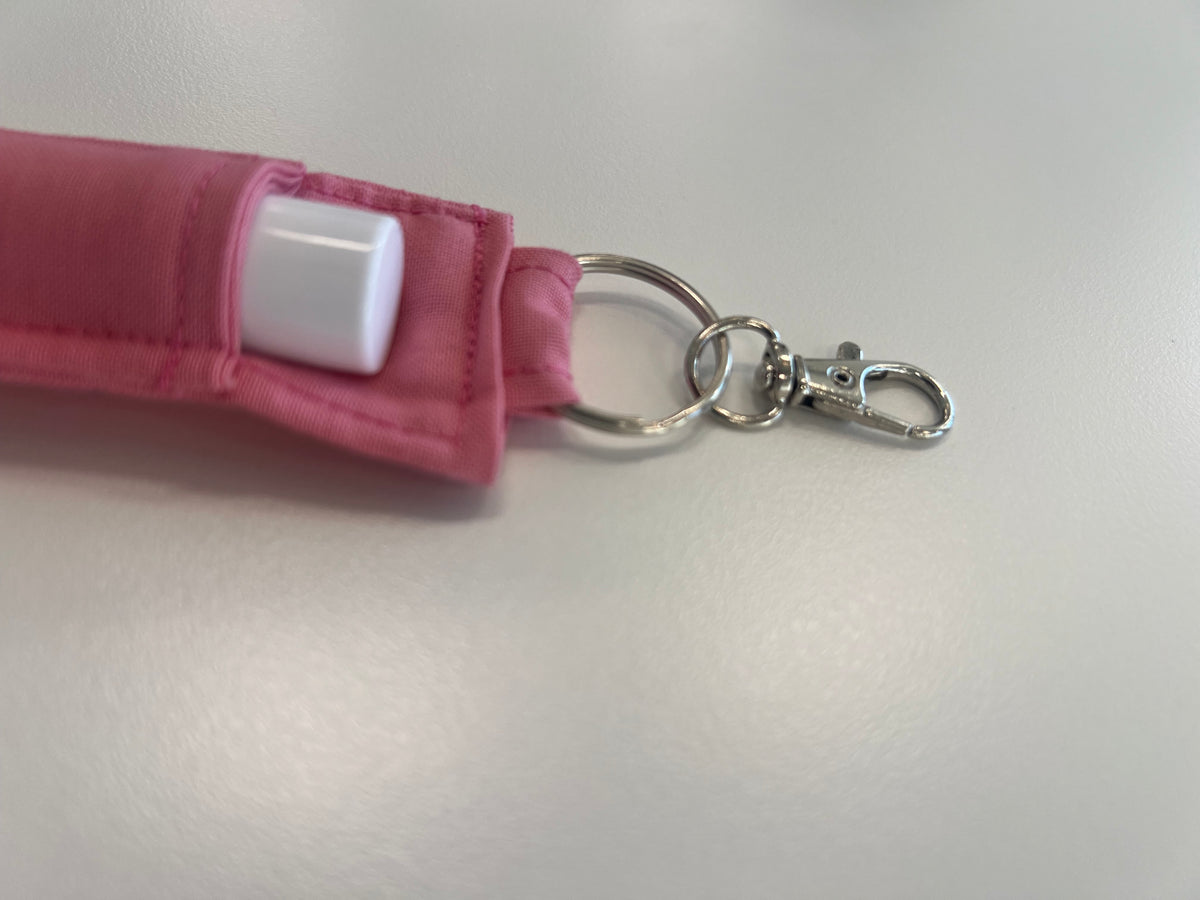 Lip Balm Charm in Solid Pink