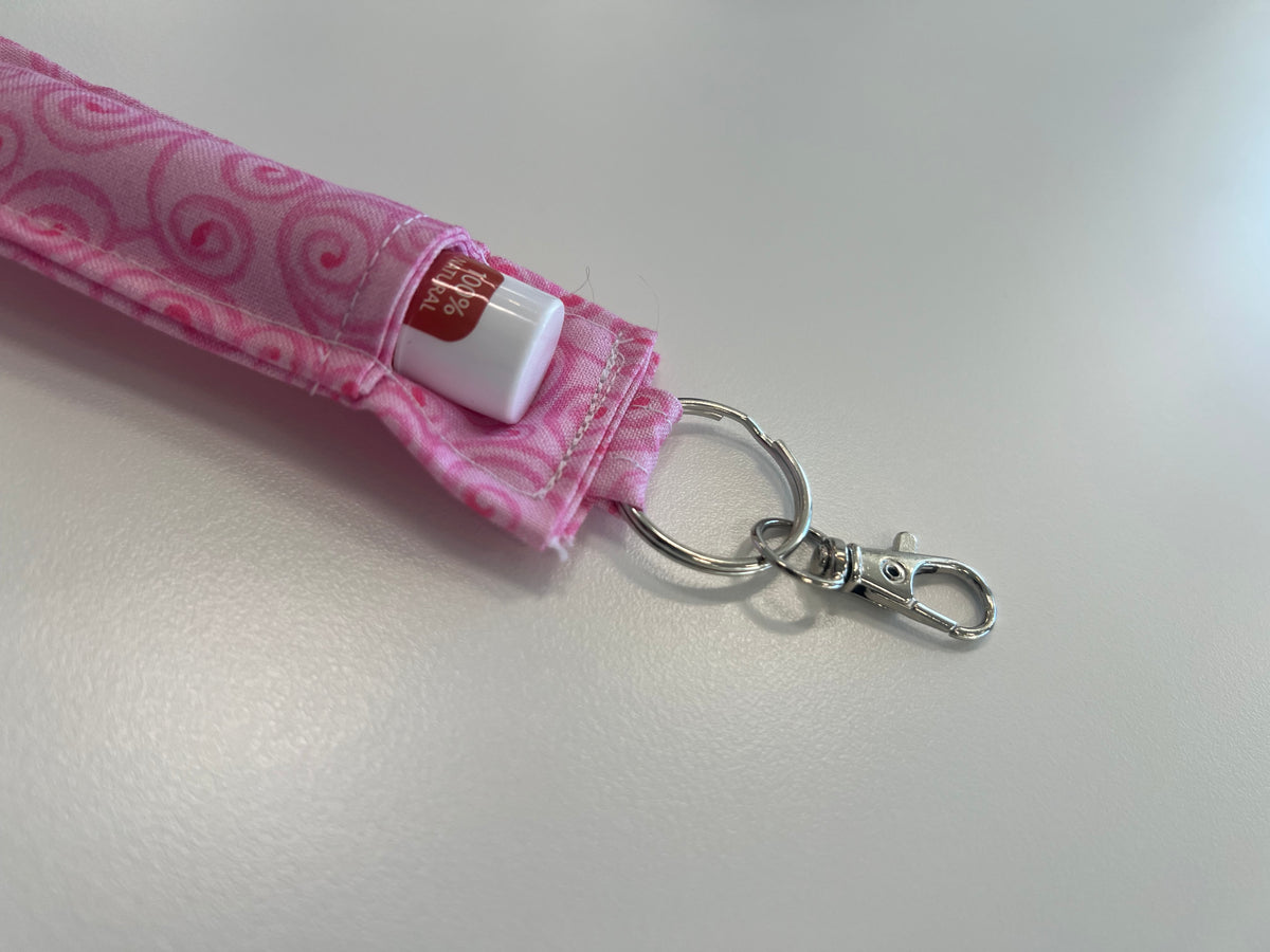 Lip Balm Charm in Pink Swirl