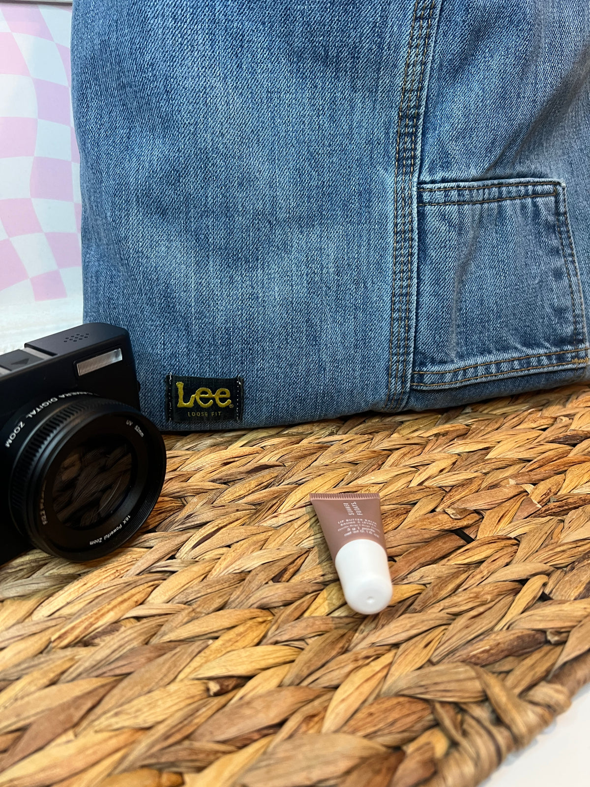 Teddy Reworked Reversible Denim Hobo Bag