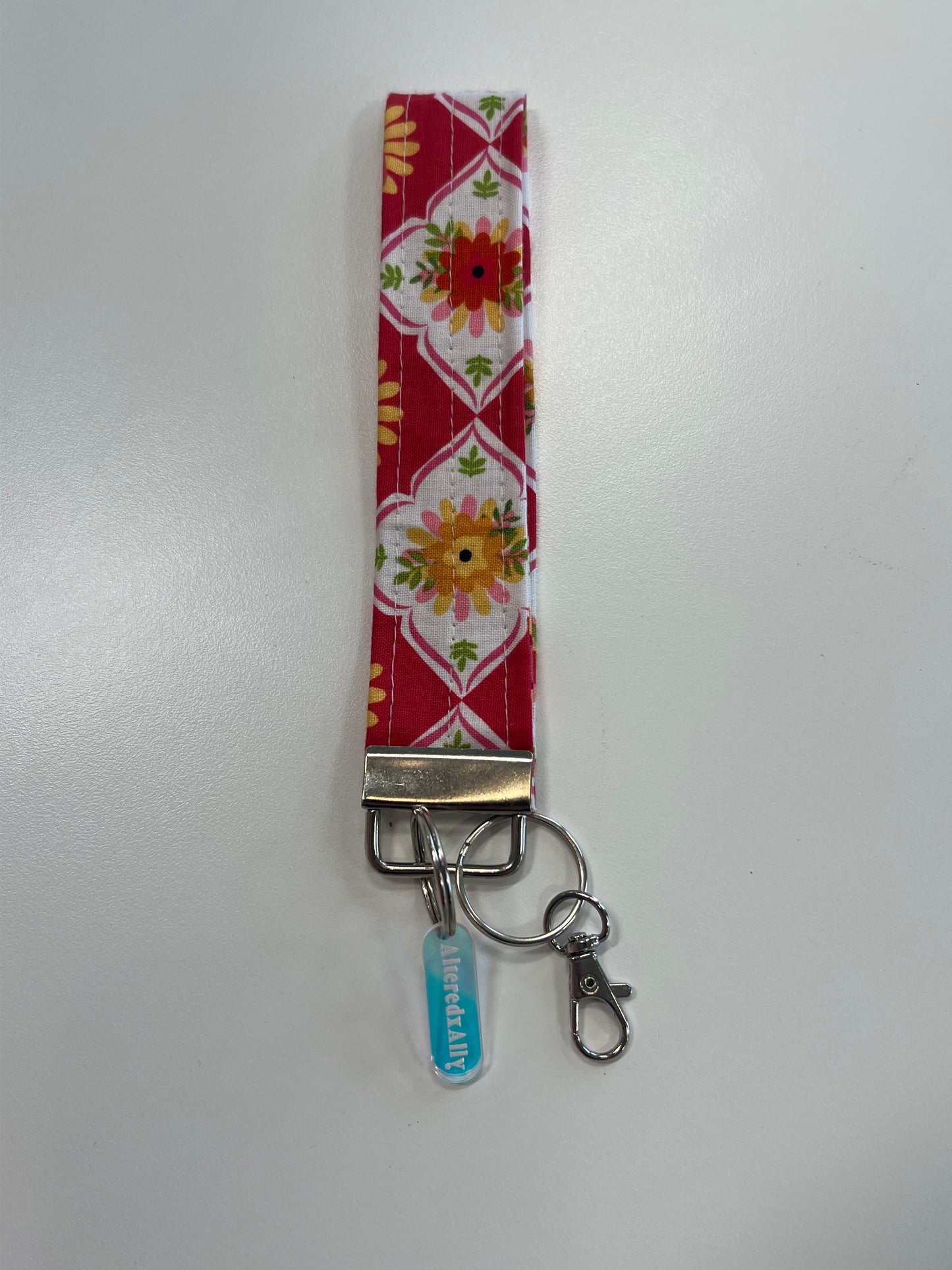 The Everyday Keychain in Strawberry Patch