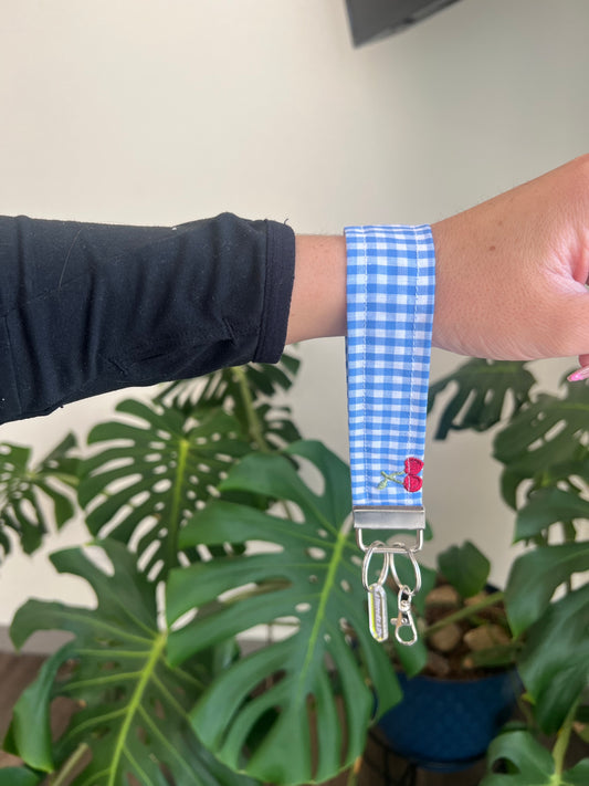 The Everyday Keychain in Cherry Picnic