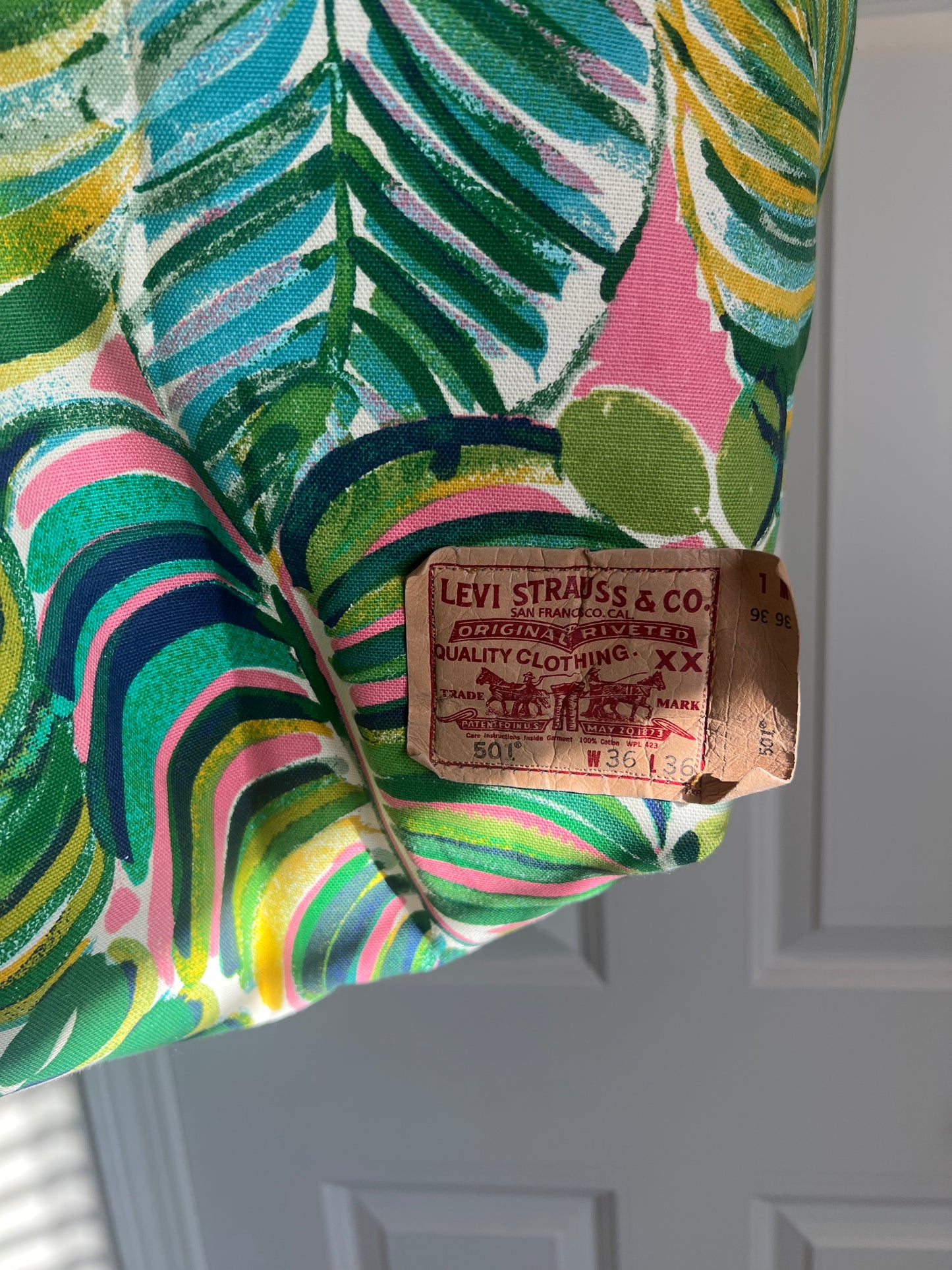 Lila Reworked Canvas Jungle Tote
