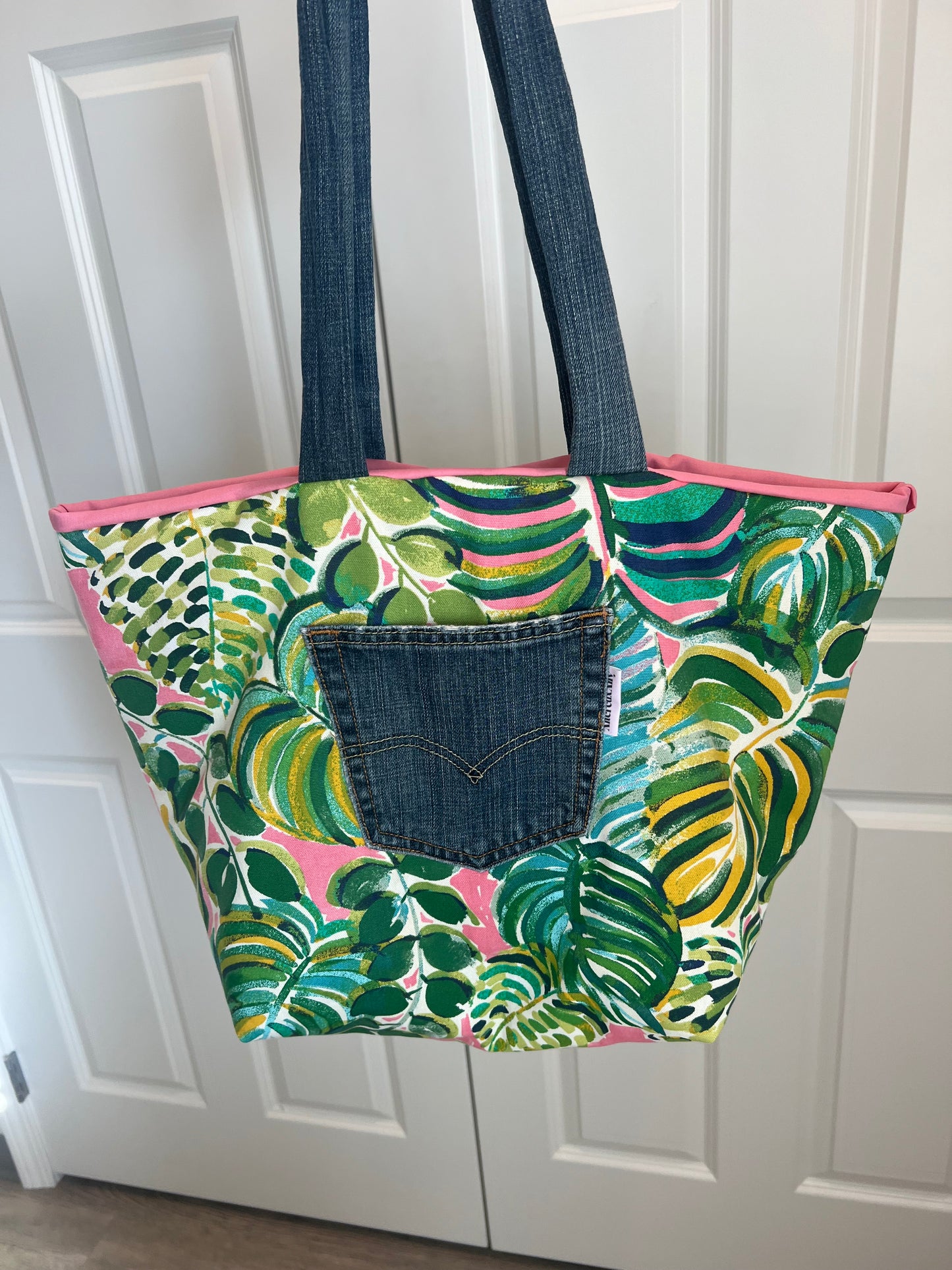 Lila Reworked Canvas Jungle Tote
