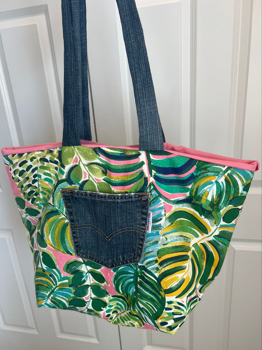 Kai Reworked Jungle Canvas Tote
