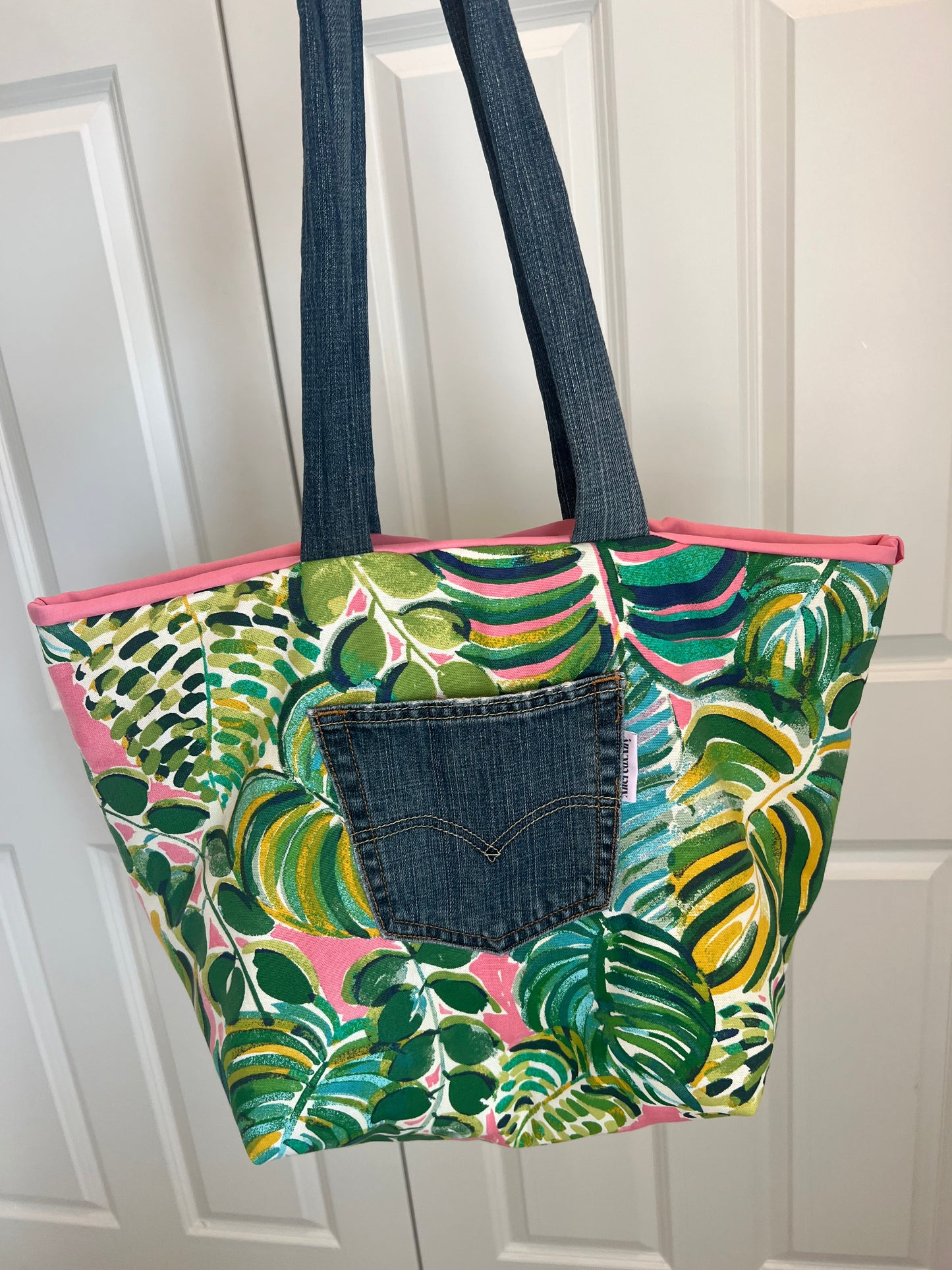 Upcycled Jungle Tote