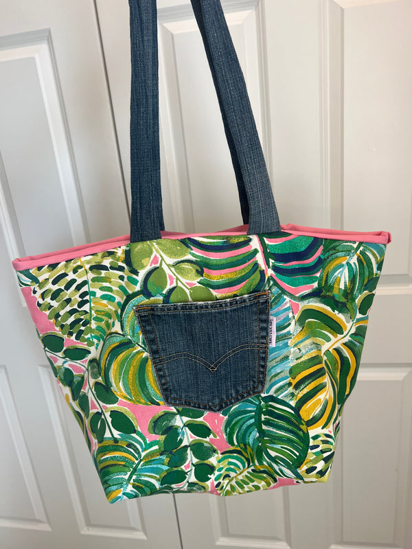 Upcycled Jungle Tote