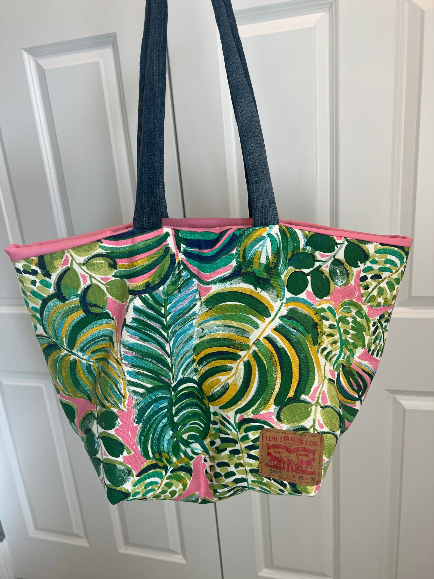Upcycled Jungle Tote